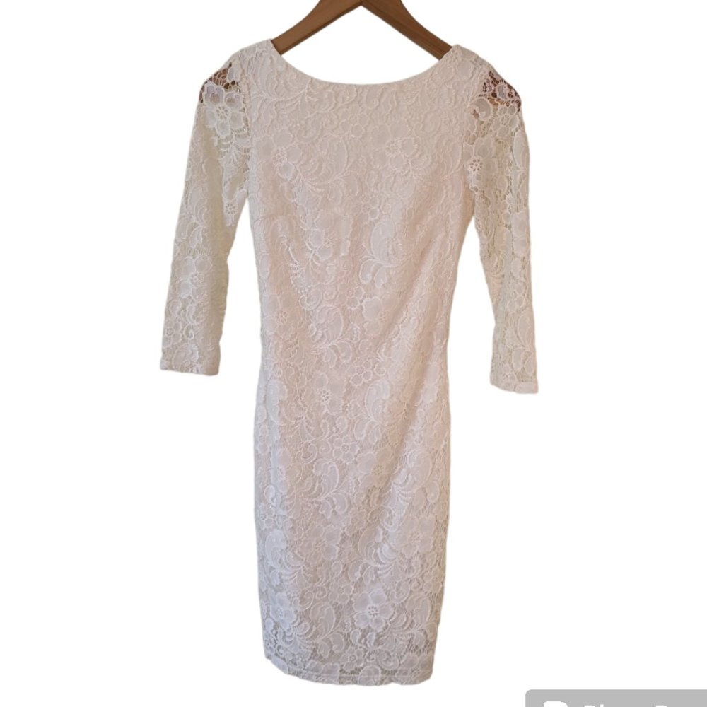 White Lace Dress - Picture 2 of 4